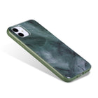 General Supply Goods + Co - Étui Protecteur pour iPhone 11 XR Hybride - Vert Jade Marbré-Vert Jade