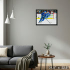 Daniel Sedin Vancouver Canucks - Toile encadree - 31" x 22"-Prêt à accrocher - livré entièrement assemblé