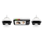 Motorola - Moniteur bébé PIP1610 Connect Wi-Fi HD motorisé - Blanc - Ensemble de 2 caméra -Vision nocturne infrarouge - Même lorsqu’il fait noir, gardez un œil sur votre bébé