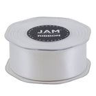 JAM Paper - Ruban de satin double face - 1 1/2" de large x 25 m - Blanc vendu à l'unité-Notre ruban décoratif est fabriqué à partir de satin double face de la plus haute qualité, avec une finition lisse !