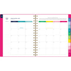 AT-A-GLANCE - Agenda scolaire hebdomadaire/mensuel Emily Ley 2024-2025 - 6 7/8 po x 8 7/8 po - rose - bilingue-12 mois : juillet 2024 à juin 2025