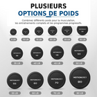 MotionGrey - Haltère  à poids fixe pour l’entraînement musculaire à domicile - 30 lb-Format à un haltère pratique pour créer ou compléter un ensemble de poids pour la maison