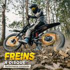 Gyrocopters - Moto électrique tout-terrain pour adultes ZX3 - Vitesse 60 km/h, autonomie 161 km - Jaune-Une batterie amovible de grande capacité (25 Ah) alimente vos aventures les plus longues