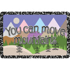 Ashley Productions - The Original Fun Mat - Tapis de Bienvenue - 15 -5" x 23 -5" - Vous Pouvez Déplacer des Montagnes-Mesure et conception : Le tapis You Can Move Mountains mesure 15,5 po x 23,5 po.