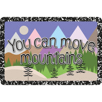 Ashley Productions - The Original Fun Mat - Tapis de Bienvenue - 15 -5" x 23 -5" - Vous Pouvez Déplacer des Montagnes-Mesure et conception : Le tapis You Can Move Mountains mesure 15,5 po x 23,5 po.