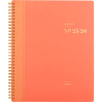 Cambridge - Agenda scolaire hebdomadaire/mensuel WorkStyle Balance 2025-2026 - 11 po H x 8 1/2 po l - pêche rose - bilingue-12 mois : juillet 2025 à juin 2026