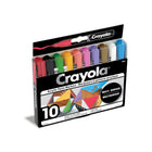 Crayola - Marqueurs à l'acrylique à pointe ogive - paquet de 10-Le meilleur de la peinture et des marqueurs : l'opacité intense de la peinture acrylique combinée à la simplicité d'emploi d'un marqueur, sans besoin de pinceaux ni d'eau