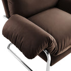 Modway - Ansel Performance Velvet Chaise d’accent - Marron chocolat-8