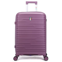 TUCCI - Bagage d'enregistrement à coque rigide  Lussore 24 po - Violet-Conçu en Italie – Savoir-faire et style italiens premium. Fabriqué avec une coque rigide en polypropylène haut de gamme, flexible, légère et conçue pour durer