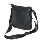 Nicci - Sac à bandoulière pour femme avec poche avant zippée - Noir -Poche fendue à l'arrière avec fermeture à bouton-pression magnétique