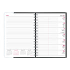 Brownline - 2026 Agenda hebdomadaire Pre-Vu - 8-1/2" x 6-3/4" - Noir - Bilingue-Section transparente sur la couverture pour une visualisation facile !