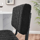 Modway - Parity Boucle Tabourets de comptoir - Noir noir - Ensemble de 2-Rembourrage en mousse dense