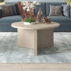 Hudson&Canal - Table basse ronde Anders de 81 cm de largeur, , blanc aulne-Nettoyer avec un chiffon doux et sec, sans produits chimiques agressifs ni produits de nettoyage abrasifs