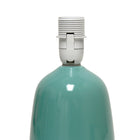 Simple Designs - Petite lampe de table ronde - Vert écume de mer avec abat-jour assorti-7