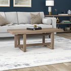 Hudson&Canal - Table basse rectangulaire Breslow 47" L - Chêne gris vieilli-Caractéristiques assemblage facile