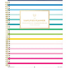 AT-A-GLANCE - Agenda hebdomadaire/mensuel bande joyeuse Emily Ley Simplified 2026 - 11 po H x 8 3/8 po l - multicoloure - bilingue-12 mois avec onglet : janvier à décembre 2026
