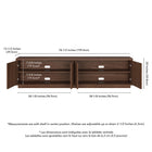 Hudson&Canal - Meuble TV Hanson pour téléviseurs jusqu'à 85 pouces - Noyer satiné-8