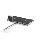 ALOGIC - Station de charge sans fil 4 en 1 pour iPhone, AirPods et Apple Watch-Dessus en tissu tissé texturé : tissu doux au toucher, doux pour votre téléphone et élégant dans votre maison.