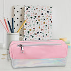 Fashion Stationery - Étui à crayons irisé - Rose/Argent-Matériau du corps : PU