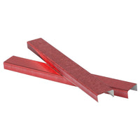 JAM Paper - Agrafes colourées de taille standard - rouge rubis - Paquet de 5000-Couleur : Rouge | Les agrafes universelles sont emballées en bande complète