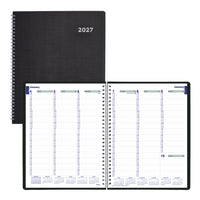 Blueline - 2027 agenda hebdomadaire DuraFlex – 10 3/4 po x 8 1/2 po – noir – bilingue-12 mois: janvier 2027 à décembre 2027