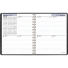 AT-A-GLANCE - Agenda hebdomadaire 2026 - 8 3/4 po H x 6 7/8 po l - noir - anglais-Une semaine sur deux pages lignees, y compris les week-ends