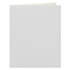 Staples - Porte-document à deux pochettes - format lettre - blanc-Pas d'attache