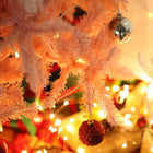 HOMCOM - Arbre de Noël artificiel de 6ft décoration maison ouverture automatique - Rose-Dimension globale : Ø43.3 po x 70.75 po H 