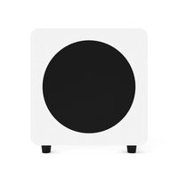 Kanto - Subwoofer de 8 po amplifié et scellé, 300 W - Blanc mat-Haut-parleur à cône en papier de 8 po