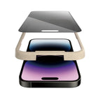 PanzerGlass - Protecteur d'écran de confidentialité iPhone 14 Pro Max - Noir-Le revêtement AB a prouvé qu'il tue jusqu'à 99,99 % de toutes les bactéries de surface courantes
