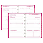 Mead – Agenda hebdomadaire/mensuel 2027 petit – 8 1/2 po x 6 po – Colour Pop fuchsia – bilingue-15 mois complets de planification hebdomadaire/mensuelle + 3 pages mensuelles