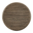 Modway - Tori Rond de 20 pouces Terrasse extérieure Béton Table d’appoint - Noyer vieilli-Utilisation intérieure/extérieure