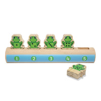 Yellow Door - Outil Cinq grenouilles sur une ligne numérique-Idéal pour étendre l'apprentissage mathématique et le langage par le jeu, les enfants seront ravis de chanter la chanson populaire Five Little Speckled Frogs tout en sautant activement chaque grenouille de la bûche dans la piscine fraîche !
