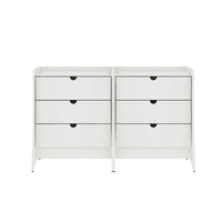 Manhattan Comfort - Coney commode moderne mi-siècle 27,55" - blanc - lot de 2-Commode Mid-Century Modern pour chambre