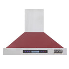 KUCHT KRH3015-R 30 po Hotte murale professionnelle - 900 CFM - Acier inoxydable/Rouge-La hotte professionnelle est équipée de trois ventilateurs puissants pouvant atteindre 900 CFM, offrant plusieurs niveaux de débit d’air et captant la fumée et les odeurs de cuisson dans un fonctionnement silencieux
