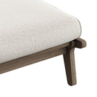 Modway - Saratoga Terrasse extérieure Bois de teck Chaise et ensemble ottoman, Caillou-10