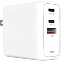 Creative Labs - Chargeur mural GaN 51MZ0515AA000 67 W à 3 ports - Blanc-Fournit une puissance de sortie de 67 W pour une charge rapide