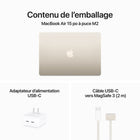 Apple - Portatif MacBook Air 15,3 po, M2, SSD 256 Go, Mémoire unifiée 8 Go, Comète, Francais-Caméra FaceTime HD 1080p pour des visioconférences immersives et des réunions à distance.