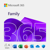 Microsoft - 365 Famille - 6 Appareil - Abonnement d'un an + 3 mois - Bilingue [Téléchargement]-Compatible avec PC, Mac, les iPhone, les iPad et les appareils Android
