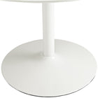 Modway - Revolve Manche Bois Table à manger, Blanc-Idéal pour la restauration à la maison