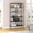 Hudson&Canal - Bibliothèque Winthrop 72"H - Bronze noirci-Nettoyer avec un chiffon doux et sec, sans produits chimiques agressifs ni produits de nettoyage abrasifs
