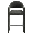 Modway - Talia 41 pouces Tissu rembourré Tabouret de bar - Fusain-Arrivée entièrement assemblée