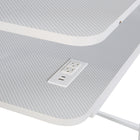 DESIGNlab By OSP - Bureau de jeu Code30 Battlestation - Blanc-Surface mate en fibre de carbone blanche procurant une réponse rapide de la souris