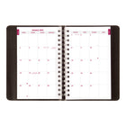 Brownline - 2026 Agenda quotidien PlannerPlus avec notes adhésives - 8 po x 5 po - Noir - Anglais-Planificateur mensuel avant chaque mois