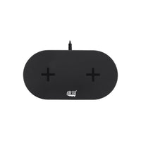 Adesso - chargeur sans fil rapide double 15W Qi -Conception à double bobine permettant la charge simultanée de deux appareils compatibles Qi