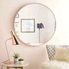 Arcus Home Decor - Miroir rond Hey Mirro de 36 po - Or rose-Forme : Ronde classique