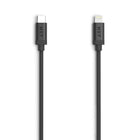 NXT Technologies - Câble tressé Lightning vers USB-C, 6 pi - noir-Câble de chargement USB-C tressé résistant aux accrocs et à lâ€™emmêlement