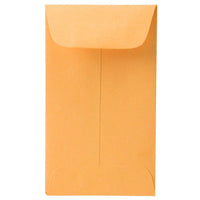Jam Paper - Enveloppes couleur n° 3 pour pièces de monnaie, 6,35 cm H x 11,4 cm l, Kraft brun Manille, Paquet de 50-Couleur : Kraft brun