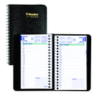 Blueline - 2025 Agenda quotidien Couverture d'aspect lézard - Reliure spirale - 6 po x 3-1/2 po - Noir - Bilingue-L'avenir de la planification est ici. Blueline est fier de présenter l'application de rappels Blueline inkLink qui relie votre agenda à votre téléphone. Restez organisé comme jamais auparavant grâce à nos agendas Blueline et la technologie du Code QR. Priorisez des rappels, recevez des notifications, prennez des notes et dressez des listes de tâches. Disponible dès maintenant sur App Store et Go