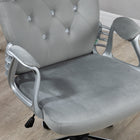 Vinsetto - Chaise de bureau à domicile réglable avec fonction d’inclinaison - gris-Couleur : gris